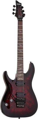 Guitare électrique gauchère Schecter OMEN ELITE-6 FR (Black Cherry Burst)