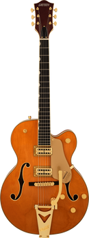 Guitare électrique Gretsch SYNCHROMATIC NASHVILLE à caisse creuse (teinte orange années 50)