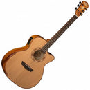 Washburn WCG66SCE-O Comfort Series Acoustic Electric Guitar (Natural Gloss Finish)