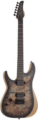 Schecter REAPER-6 Left-Handed Electric Guitar (Satin Charcoal Burst)