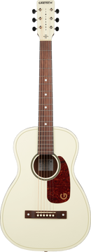 Gretsch Guitars JIM DANDY PARLOR Limited Edition Short Scale Acoustic Guitar (Vintage White)