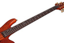 Schecter STILETTO STUDIO-8 8-String Left-Handed Electric Bass Guitar (Honey Satin)