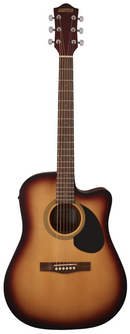 Gretsch Guitars PRELUDE D100CE Acoustic/Electric Guitar (Sunburst)