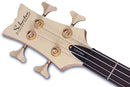 Schecter STILETTO CUSTOM-4 Left-Handed Electric Bass Guitar (Natural Satin)