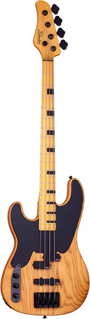 Schecter MODEL-T SESSION Left-Handed Electric Bass Guitar (Aged Natural Satin)