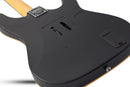 Guitare électrique pour gaucher Schecter DEMON-6 FR (Satin Black)