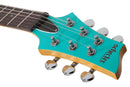Guitare électrique Schecter C-6 DELUXE (Satin Aqua)