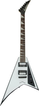 Guitare électrique Jackson Guitars série JS RHOADS JS32T (blanche avec chanfreins noirs)