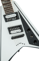 Guitare électrique Jackson Guitars série JS RHOADS JS32T (blanche avec chanfreins noirs)