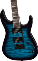 Jackson Guitars JS SERIES DINKY JS20 DKQ 2PT Electric Guitar (Transparent Blue Burst)