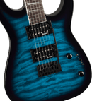 Jackson Guitars JS SERIES DINKY JS20 DKQ 2PT Electric Guitar (Transparent Blue Burst)