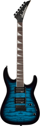 Jackson Guitars JS SERIES DINKY JS20 DKQ 2PT Electric Guitar (Transparent Blue Burst)