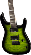 Jackson Guitars JS SERIES DINKY JS20 DKQ 2PT Electric Guitar (Transparent Green Burst)