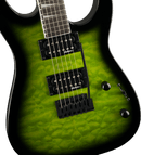 Jackson Guitars JS SERIES DINKY JS20 DKQ 2PT Electric Guitar (Transparent Green Burst)