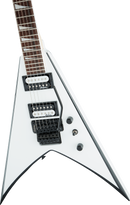 Guitare électrique Jackson Guitars JS SERIES KING V JS32 (blanche avec chanfreins noirs)
