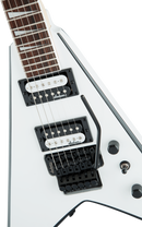 Guitare électrique Jackson Guitars JS SERIES KING V JS32 (blanche avec chanfreins noirs)