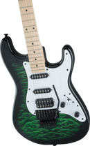 Guitare électrique Jackson Guitars X SERIES SDXQM Signature Adrian Smith (Vert transparent dégradé)