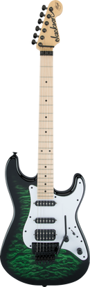 Guitare électrique Jackson Guitars X SERIES SDXQM Signature Adrian Smith (Vert transparent dégradé)