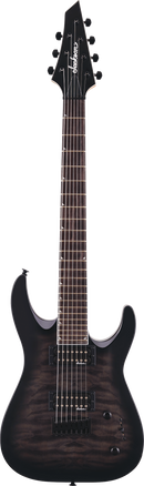 Jackson Guitars JS SERIES DINKY ARCH TOP JS22Q-7 DKA HT 7-String Electric Guitar (Transparent Black Burst)