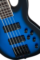 Basse électrique 5 cordes Jackson Guitars série JS JS3V Concert (Bleu métallisé dégradé)