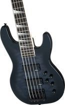 Basse électrique 5 cordes Jackson Guitars série JS JS3VQ Concert (Noir transparent dégradé)