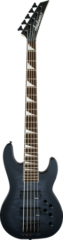 Basse électrique 5 cordes Jackson Guitars série JS JS3VQ Concert (Noir transparent dégradé)