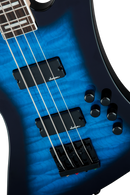 Basse électrique Jackson Guitars série JS Kelly Bird JS3Q (Bleu transparent dégradé)