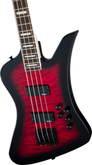 Jackson Guitars JS SERIESS KELLY BIRD JS3Q Electric Bass (Transparent Red Burst)