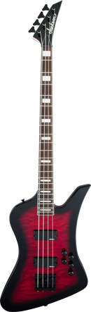 Jackson Guitars JS SERIESS KELLY BIRD JS3Q Electric Bass (Transparent Red Burst)