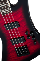 Jackson Guitars JS SERIESS KELLY BIRD JS3Q Electric Bass (Transparent Red Burst)