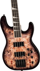Basse électrique de concert Jackson Guitars série JS JS3P (noir transparent dégradé)