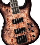 Basse électrique de concert Jackson Guitars série JS JS3P (noir transparent dégradé)