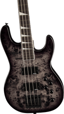Basse électrique de concert Jackson Guitars série JS JS3P (noir transparent)