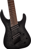 Jackson Guitars X SERIES SOLOIST ARCH TOP SLATX8Q MS Multi-Scale 7-String Electric Guitar (Transparent Black Burst)