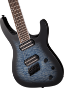Jackson Guitars X SERIES SOLOIST ARCH TOP SLATX7Q MS Multi-Scale 7-String Electric Guitar (Transparent Blue Burst)