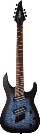 Jackson Guitars X SERIES SOLOIST ARCH TOP SLATX7Q MS Multi-Scale 7-String Electric Guitar (Transparent Blue Burst)