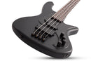 Schecter STILETTO STEALTH-4 Electric Bass Guitar (Satin Black)