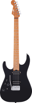 Guitare électrique Charvel Guitars PRO-MOD DK24 HH 2PT CM LH pour gaucher (noir brillant)
