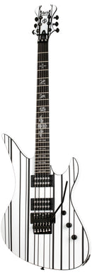 Schecter SYNYSTER STANDARD Electric Guitar (White With Black Pinstripes)