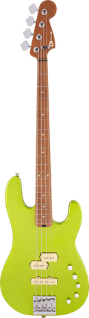 Charvel Guitars PRO-MOD SAN DIMAS PJ IV Electric Bass (Lime Green Metallic)