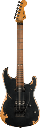 Guitare électrique Charvel Guitars PRO-MOD RELIC SAN DIMAS STYLE 1 HH FR PF (Noir vieilli)