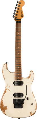 Guitare électrique Charvel Guitars PRO-MOD RELIC SAN DIMAS STYLE 1 HH FR PF (Blanc vieilli)