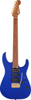 Charvel Guitars PRO-MOD DK24 HSH 2PT CM Electric Guitar (Mystic Blue)