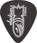 Jackson Guitars 351 BOMB Guitar Picks (Black, Thin) - .50mm, 12 Pack