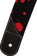 Sangle de guitare Jackson Guitars SPLATTER (Noir et rouge) - 2in