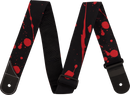Sangle de guitare Jackson Guitars SPLATTER (Noir et rouge) - 2in