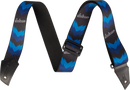 Sangle de guitare Jackson Guitars DOUBLE V PATTERN (Noir et bleu)