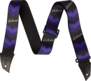 Sangle de guitare Jackson Guitars DOUBLE V PATTERN (Noir et violet)