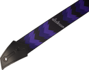 Sangle de guitare Jackson Guitars DOUBLE V PATTERN (Noir et violet)