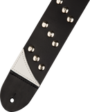 Sangle de guitare Jackson DIAGONAL STUD LEATHER (Noir) - 2.5in